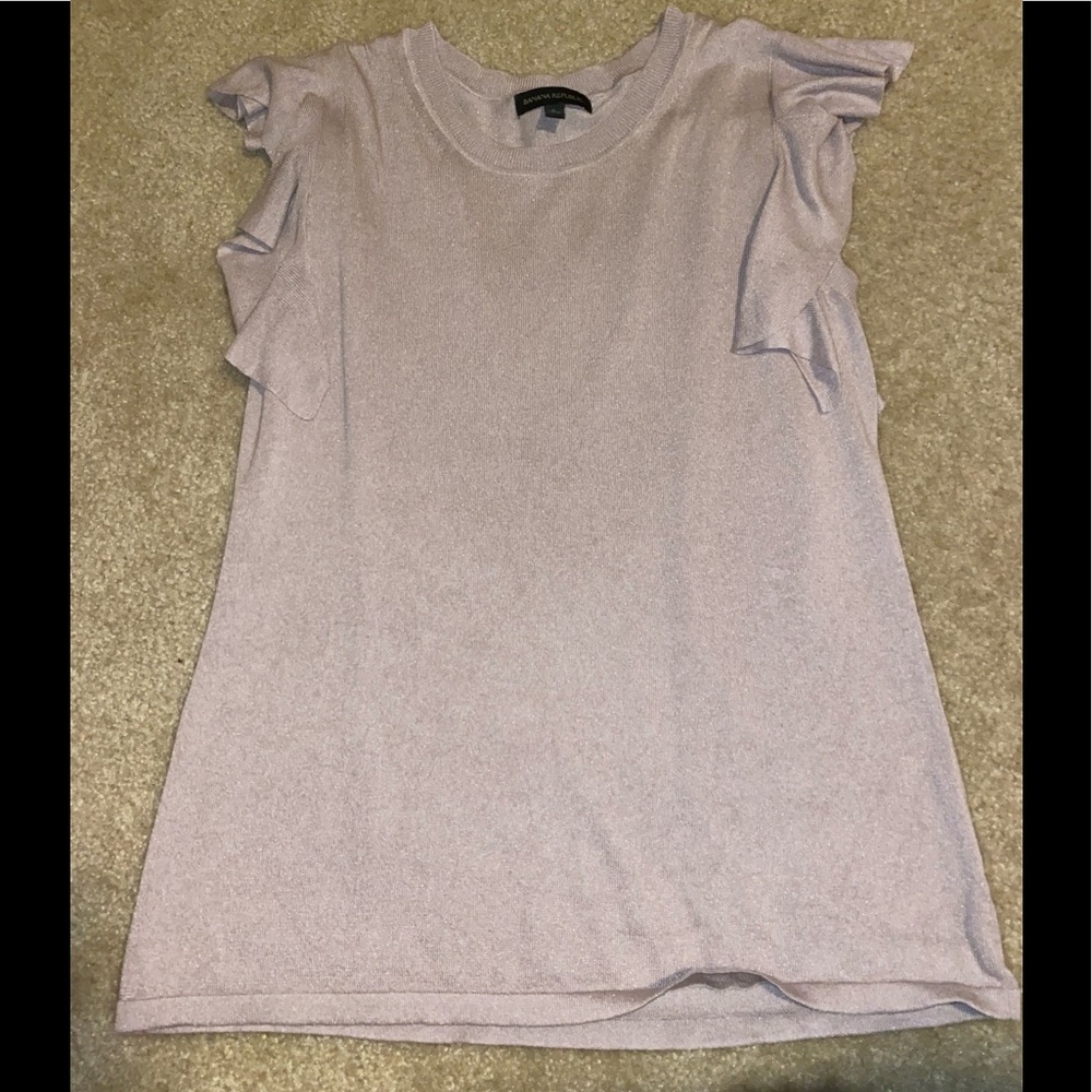 Banana republic flutter sleeve blush sweater